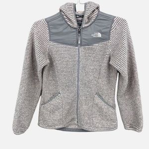 North Face Girls Striped Fleece Size 6